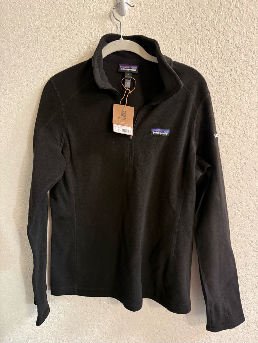 Patagonia Black Women's Half-Zip Fleece Utility Jacket
